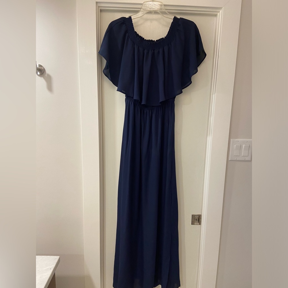 Show Me Your Mumu off the shoulder bridesmaid dress